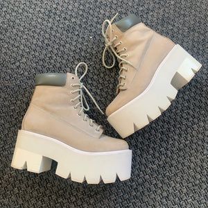 JEFFREY CAMPBELL NIRVANA RARE GREY BOOT